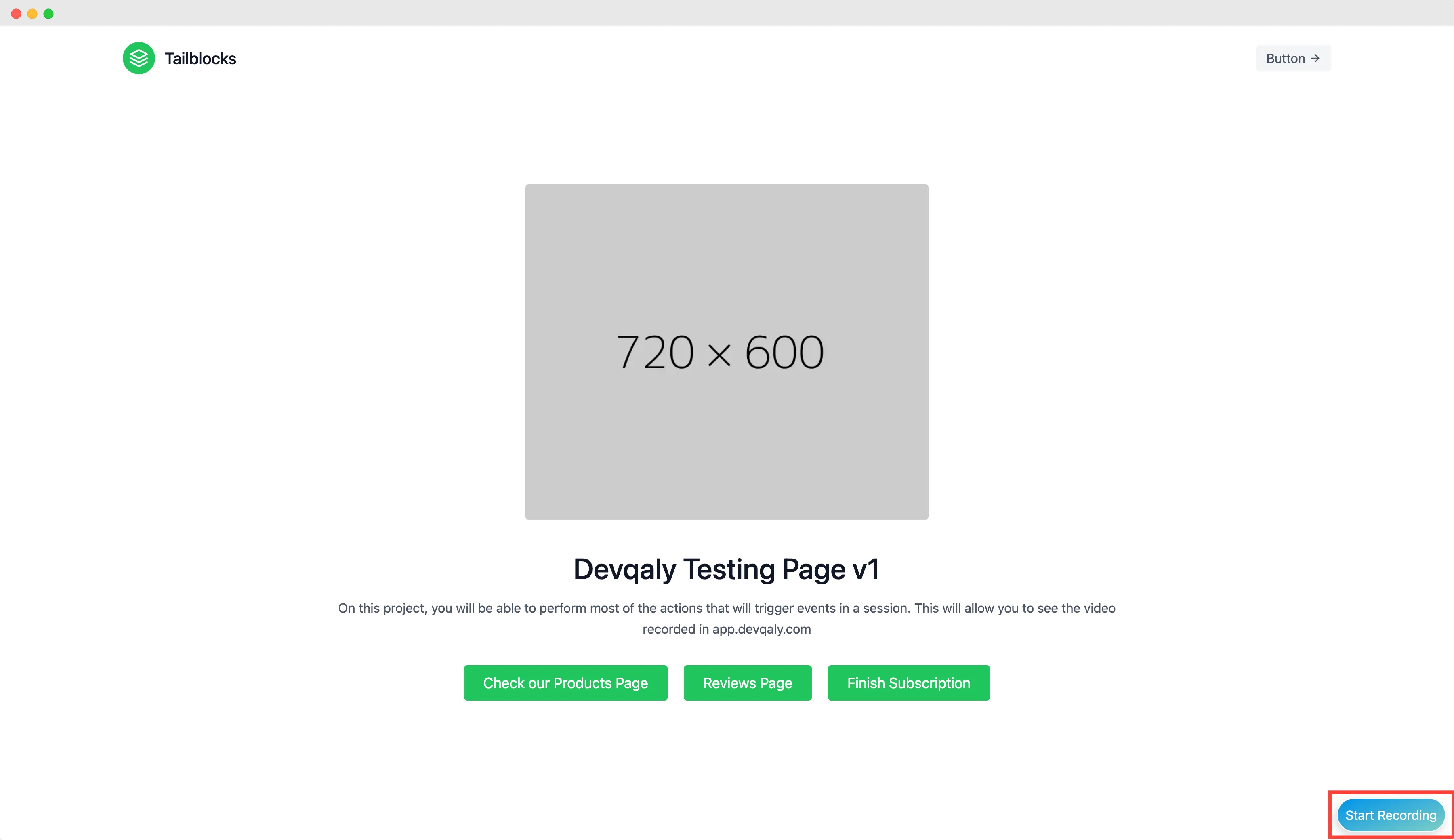 screenshot of the application
